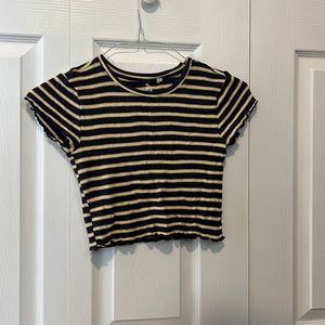 Me to We striped crop top size XS